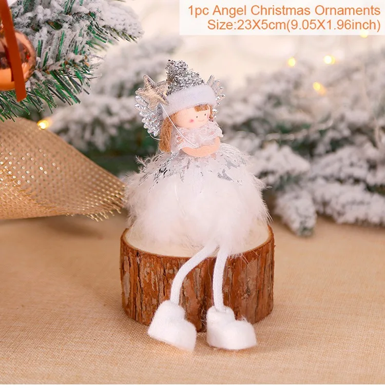 Christmas Angel 12 Рождественский Декор эльфа Милая Сидящая длинноногая кукла подарок на год Рождественский Декор для дома Navidad Natal Noel Cristmas - Цвет: Christmas Angel 12