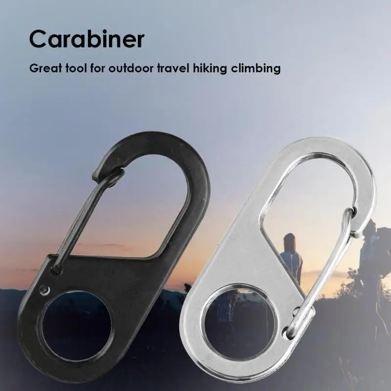Carabiner 8 Shape Carabiner Key Chain Ring Outdoor Climb Hanger Buckle Snap Hook Clip Outdoor Tool 6