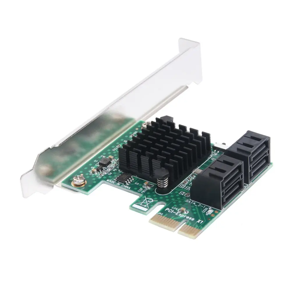 Адаптер карты PCIE SATA 3 0 PCI E Express контроллер 6 портовая SATA3 X4 Плата