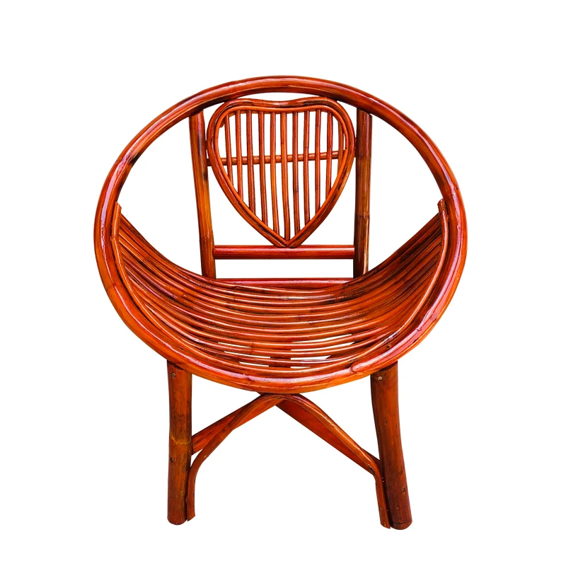 

Handmade Sun Small Rattan Chair Home Balcony Bedroom Decoration Elderly Low Chair Child Chair Single Promotion