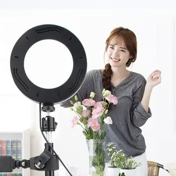 

photo light 6inch USB LED Video Light Dimmable Ring Lamp for Photography Selfie Live Studio phone light hot