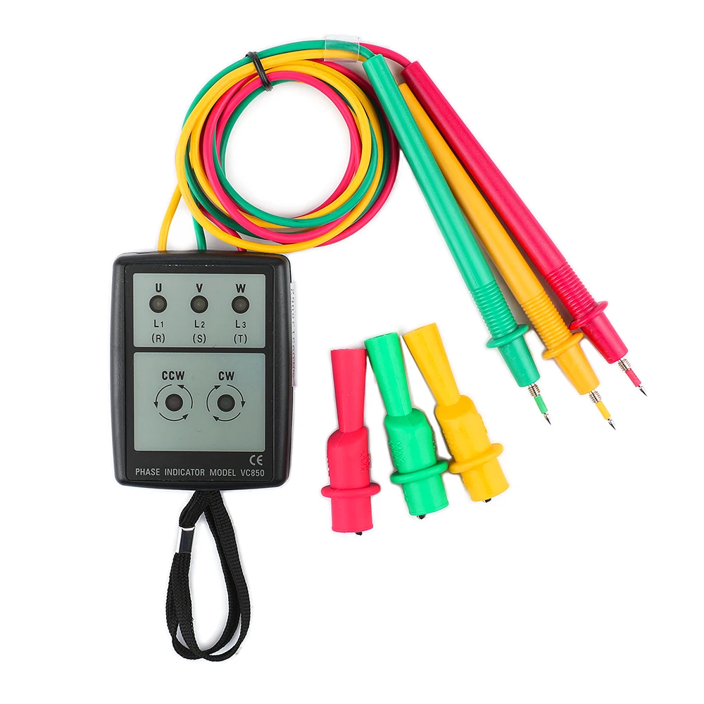 VC850(200V-480V) Mastech MS5900 120 V-400 V, VC850 200 V-480 V, VC850A 200 V-600 V AC трехфазный индикатор вращения - Цвет: VC850(200V-480V)