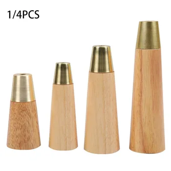

1/4PCS Solid Wood Furniture Table Foot Pad Wood Cabinet Table Leg Hardware Replacement Sofa Foot European Bathroom Cabinet Foot