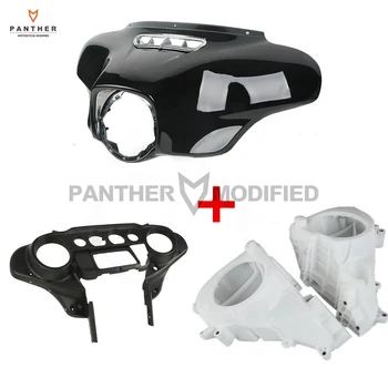 

Black Motorcycle Batwing Inner & Outer Fairing With Speakers Cover case for Harley Ultra Limited Tri Glide 2014 2015 2016 2017