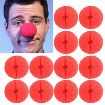 

Behogar 50pcs/Set Fun Foam Clown Nose Circus Party Comic Christmas Halloween Costume Favor Supplies Decorations