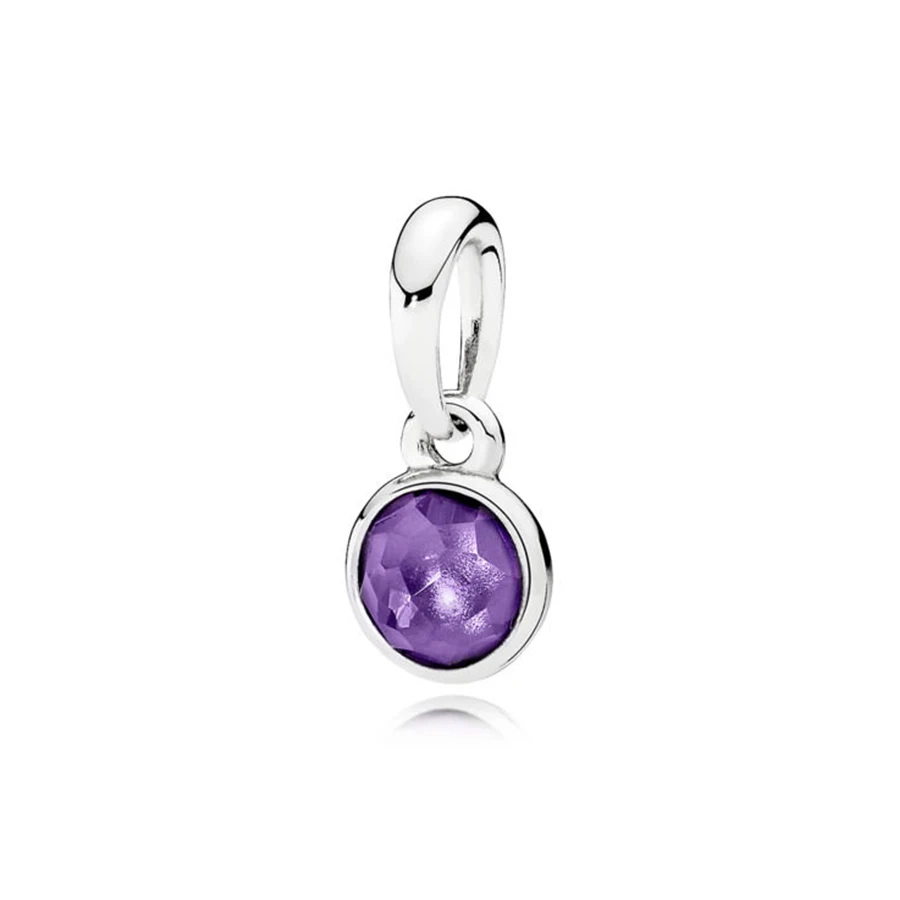 390396SAM FEBRUARY DROPLET NECKLACE PENDANT