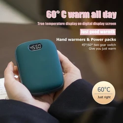 Hand Warmer Charging Treasure Display Temperature Macaron Double-sided Heating Usb Charging Mobile Power Gift