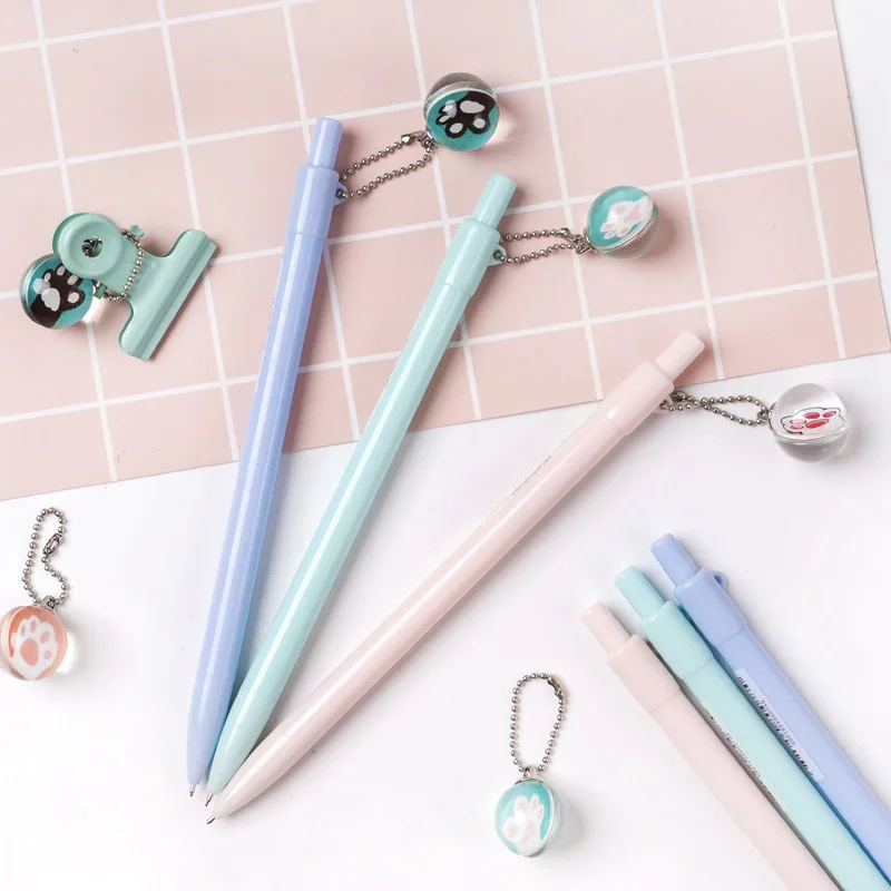 

Kawaii Meow cat claw Pendant Automatic Mechanical Pencil 0.5mm Cute Kids Student School Office Writing Pencils Supply Stationery