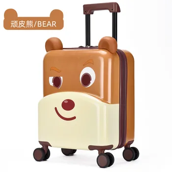 

Kids luggage 18 inch Spinner Suitcases and travel bags Loveliness Student Luggage bag Waterproof wear-resistant Carry on luggage