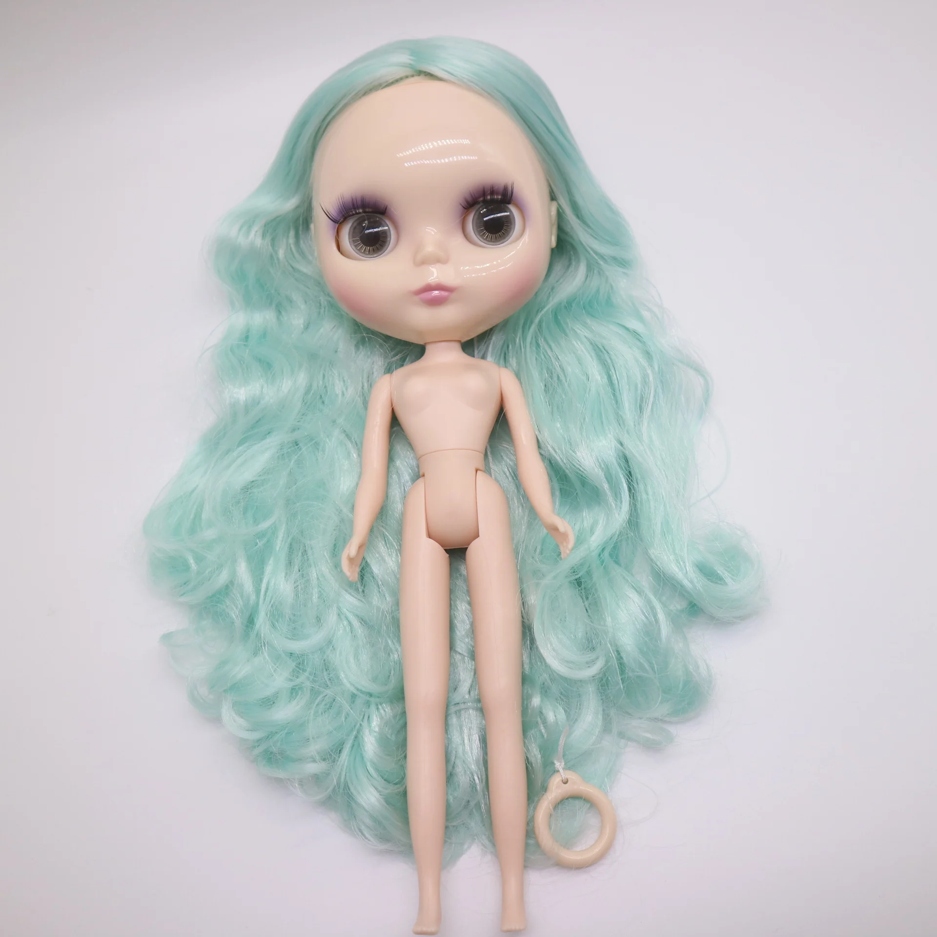 Blyth Обнаженная кукла с зелеными волосами большие глаза|blythe nude doll|nude dollblythe |