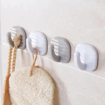 

1/3/5pcs Free Punching Strong Paste HookSelf Adhesive Wall Hook For Kitchen Bedroom Bathroom Gadgets Hanger Hook Dropship TSLM1