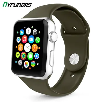 

Strap Band For Apple Watch iWatch 5 4 3 2 38mm 40mm 42mm 44mm 40 44 MM Watchband Sport Silicone belt Bracelet strap Accessories