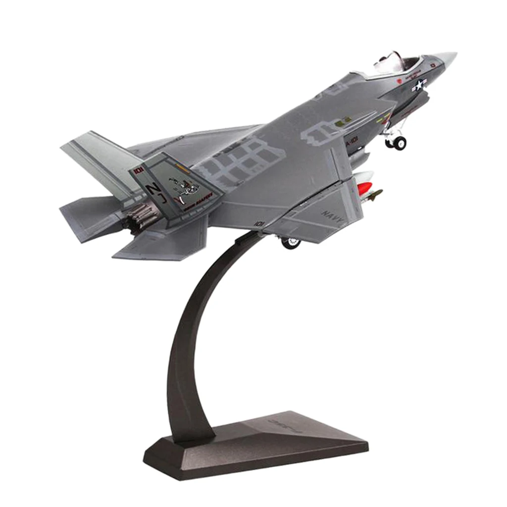 1:72 Scale F-35C Fighter Aircraft Helicopter Diecast Alloy Military Model Airforce for Collectables Home Office Decorative