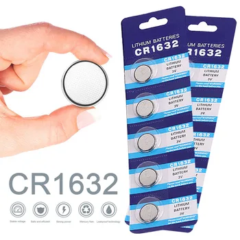 

5PCS/Pack CR1632 Watch Battery Button Battery LM1632 BR1632 ECR1632 Coin Cell Lithium Batteries for Toy Calculator Clock 3.0V