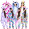 kids winter stich pajamas children panda dinosaur sleepwear unicorn kigurumi onesies for boys girls blanket sleeper baby costume ► Photo 1/6