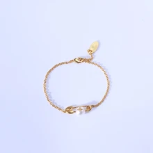 Простой креативный браслет с логотипом Сатурна, инкрустированный жемчугом