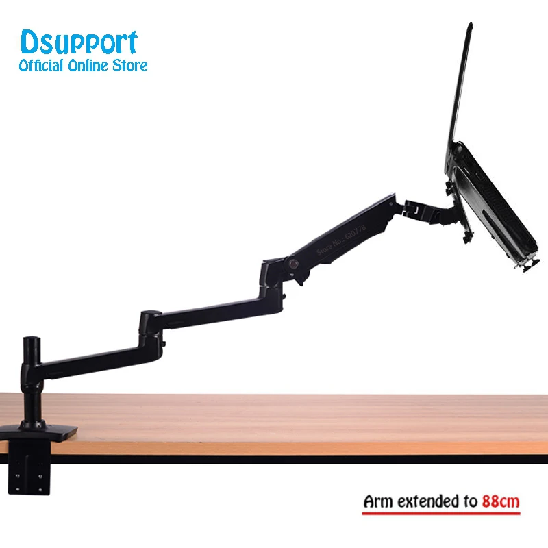 Mesa do Laptop Monitor de Suporte de Montagem do Braço Suporte de Notebook 8013t de Liga de Alumínio de Montagem de Mesa Ultra-long Dual-use Movimento Total Arm –