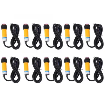 

10Pcs Photoelectric Sensor Switch Diffuse Reflection Normally Open 90-250VAC E3F-DS30Y1