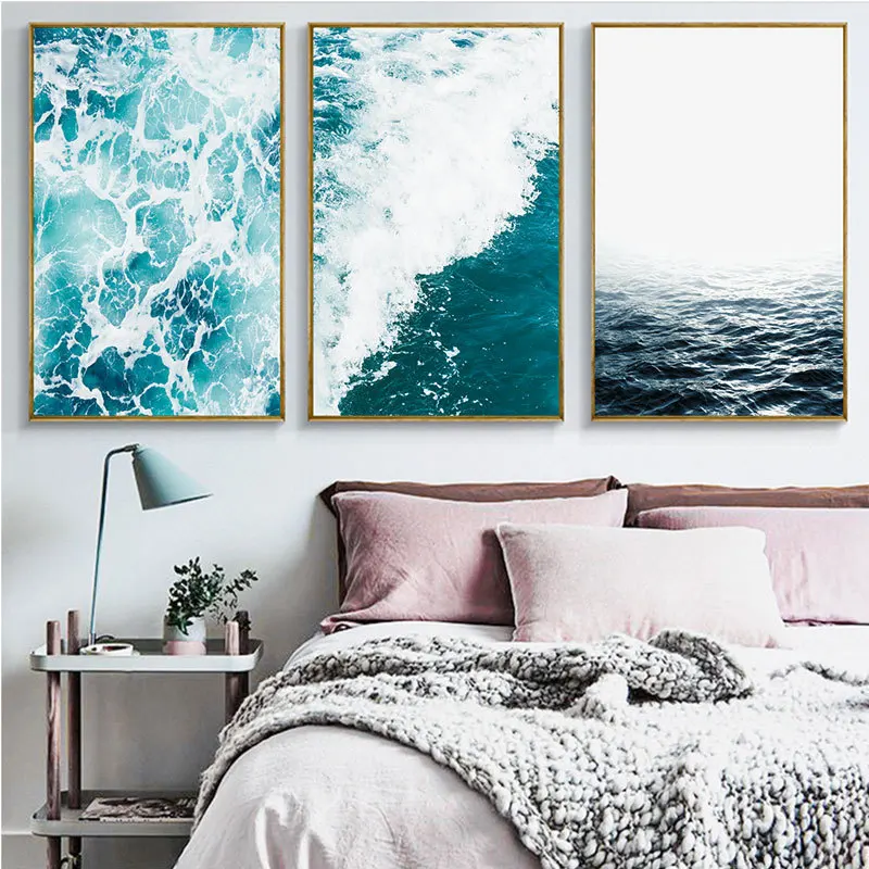 Blue-Sea-Home-Decor-Wall-Art-Posters-Ocean-Wave-Summer-Wall-Decor-Paintings-Modern-Nordic-Room (3)