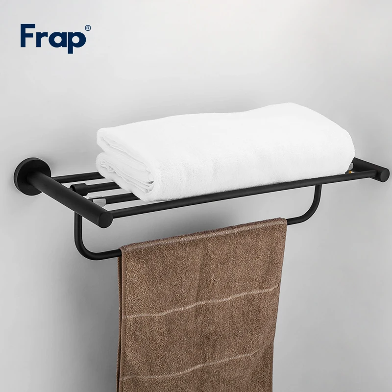 

Frap modern Style Wall Mounted Paste Towel Bars Bathroom Towel Hanger Bathroom Ace Shelf Bathroom Accessories F30224