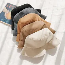 Зимняя Панама для женщин и девушек, модные однотонные Панамы, рыбацкие шапки, Осенние уличные плоские рыбацкие шапки, Женская флисовая шляпа