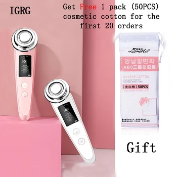 

IGRG Women Facial Care Tool RF Radio Frequency LED Photon Face Lifting Tighten Wrinkle Removal Skin Care Face Massager
