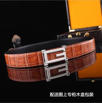 

Genuine Leather Men's Belt G Belt Luxury Width 3.8cm Business Casual Wild
