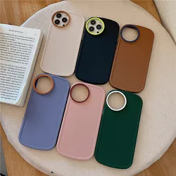 13 Pro Case Neon protect Matte Silicone Cover for iPhone 12 Pro Max 11 7 8 Plus XR XS X Luxury Rubberized Soft Cases 13 Pro Max