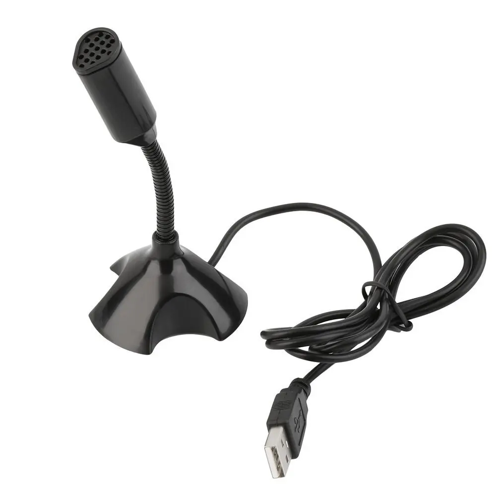 

2019 2019Universal USB Stand Mini Microphone Desktop Microphones MicFor PC Desktop Laptop Notebook Macbook Speech Wholesale