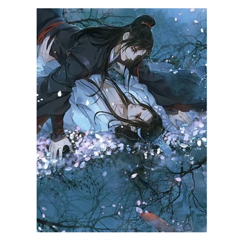 

5d Diy Diamond Painting Mo Dao Zu Shi Wei Wuxian Lan Wangji Diamond Mosaic Embroidery Cartoon Cross Stitch Kit Full Set BY1053