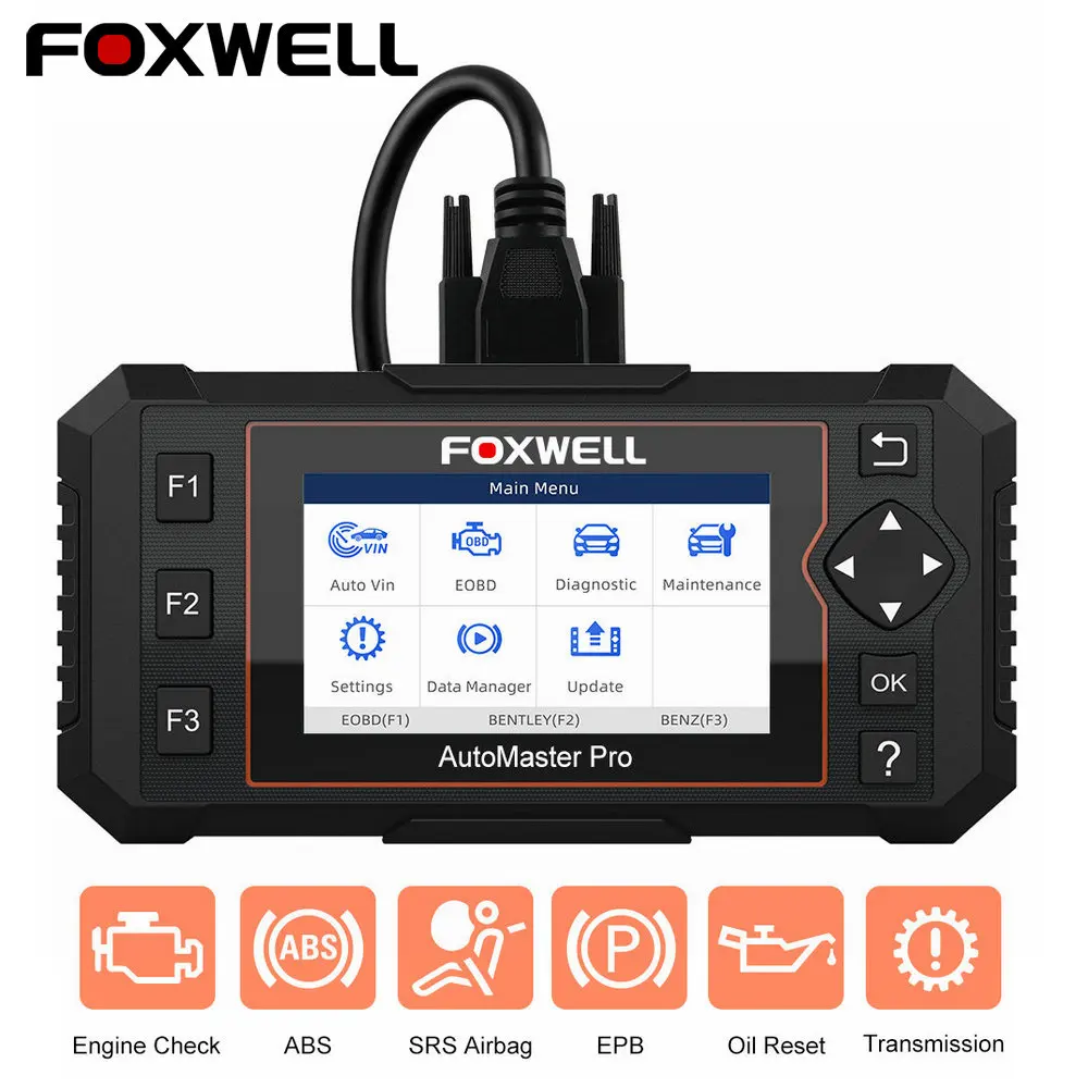 

FOXWELL NT614 Elite OBD OBD2 Scanner Four System EPB Oil Service Reset OBDII Automotive Scanner Professional Car Diagnostic Tool