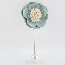 Стиль корсаж жемчужный цветок корсаж женская элегантная одежда аксессуар мода Ol брошь на воротник аксессуары