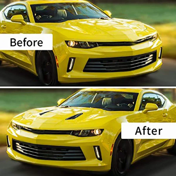 2 шт. для Chevy Camaro 1LT/LS/RS- передний капот воздухозаборник декоративная отделка капота Совок капота вентиляционные Декоративные Чехлы