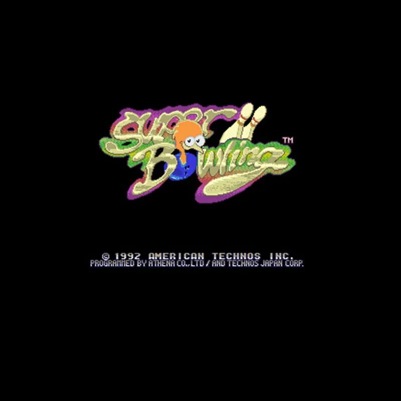 Супер Боулинг NTSC Версия 16 бит 46 пин большая серая игровая карта для игроков в США |