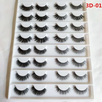 

16 Pairs Mixed 3D Mink Eyelashes Natural Densely Volume Lashes Extension Makeup Supplies Wholesale False Eyelashes