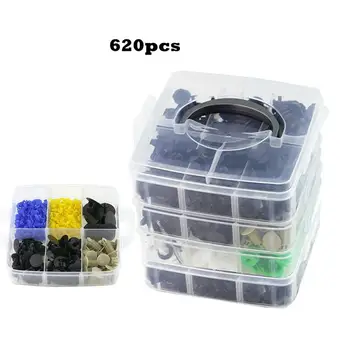 

620PCS Boxed Buckle Four-layer Universal Car Screw Buckle Through Nail Combination Auto Car Appliances