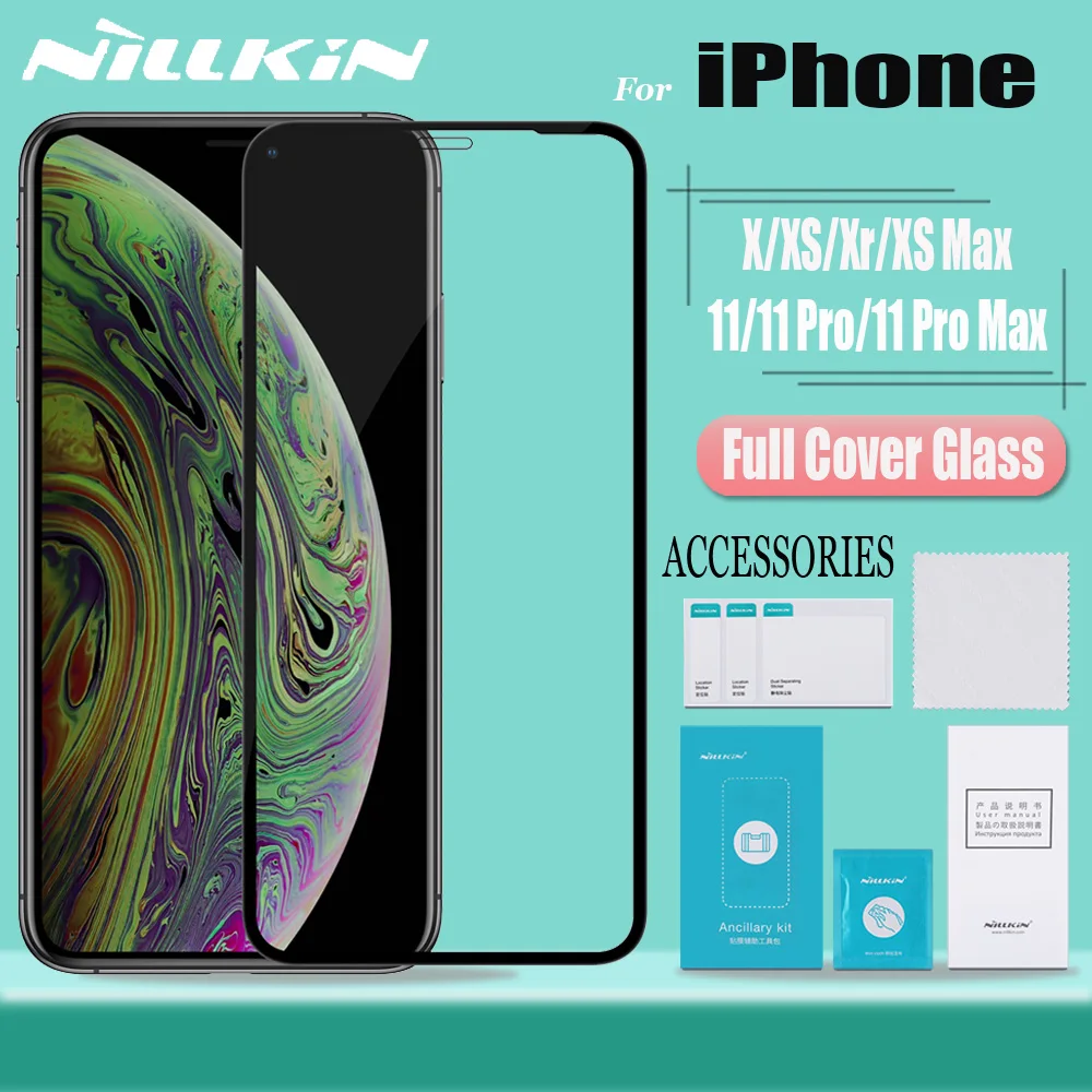 Nillkin Full Coverage Protective Glass Screen Protector For Iphone 11 11 Pro 11 Pro Max X Xr Xs