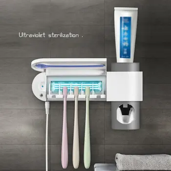 

2 In 1 Ultraviolet Automatic Toothbrush Disinfection Rack Uv Comprehensive Sterilization Easy To Operate Automatic
