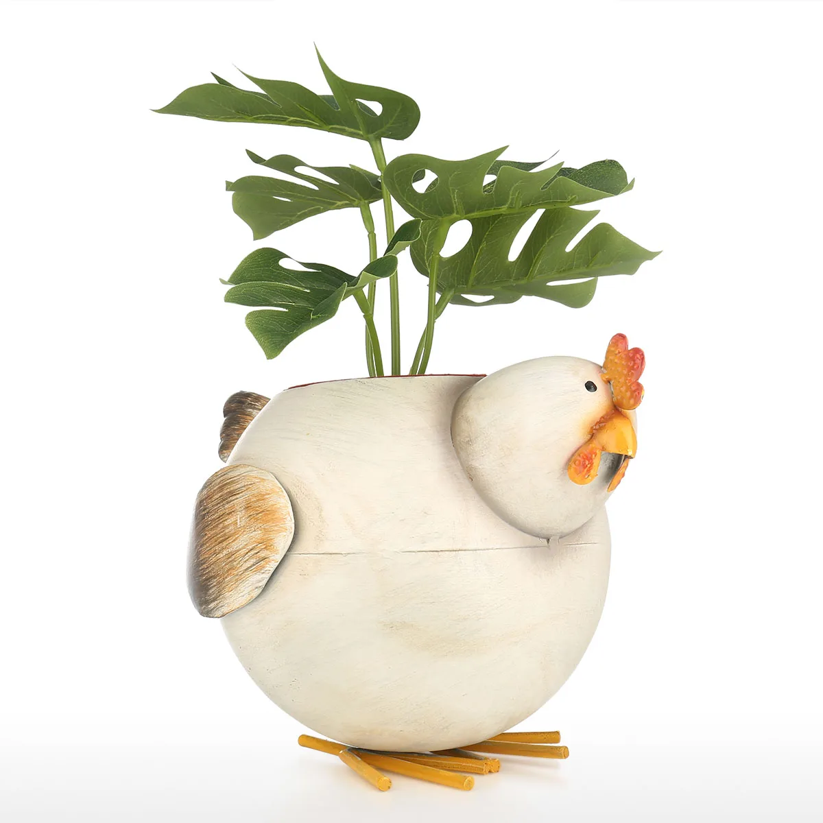 Iron Chicken Planter Home Art Flower Pot Modern Hen Flower Pot Handmade Indoor Outdoor Garden Decoration Flower Pots Planters Aliexpress