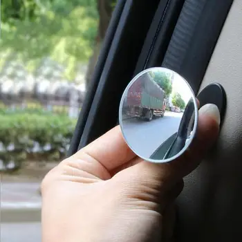 

1PCS HD 360 Degree Wide Angle Adjustable Car Rear View Convex Mirror Auto Rearview Back Mirror Vehicle Blind Spot Rimless