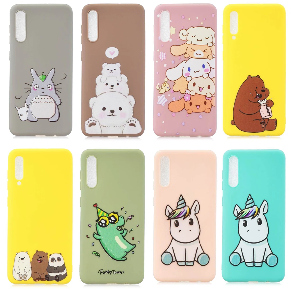 

Unicorn Owl Panda Cat Painted TPU Cover For Samsung Galaxy A9 A6 J4 J6 2018 Plus 2019 + Funny Cartoon Phone Case