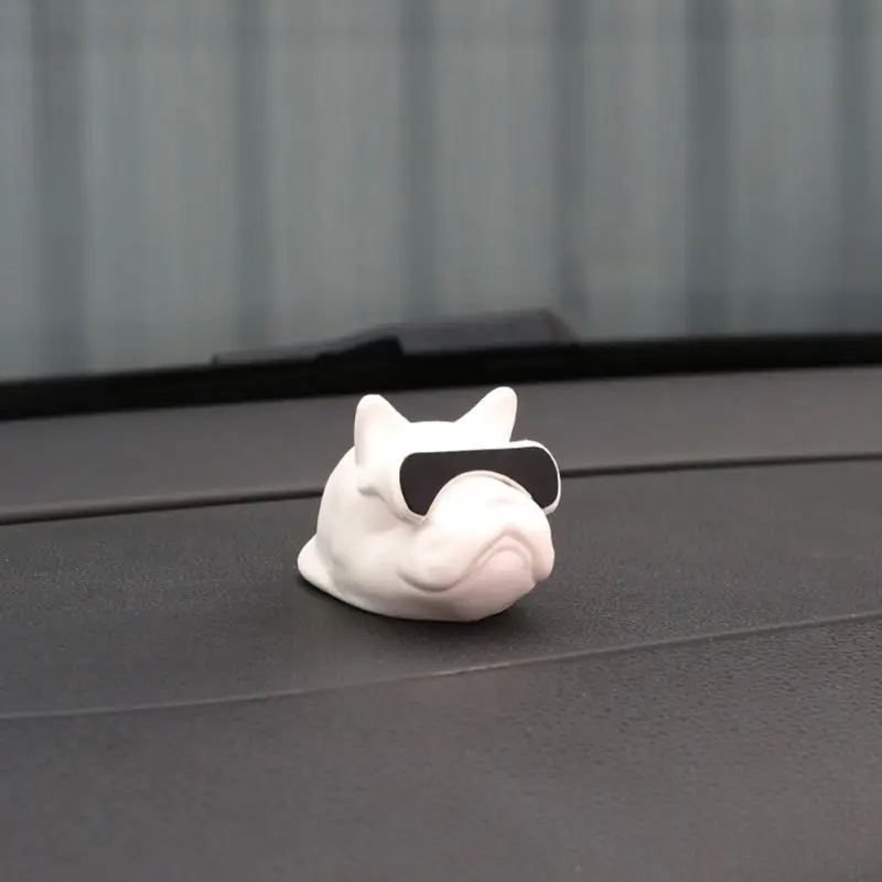 1PCS Auot Products France Bulldog Interior Jewelry Decoration Personality Creative For Male And Lady Car Decoration