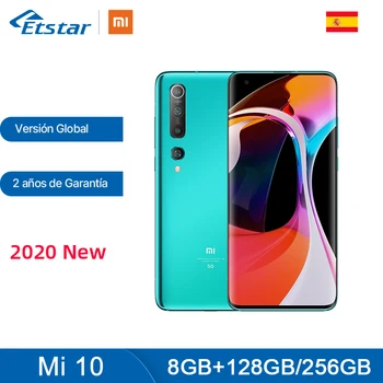 

Global Version Xiaomi Mi 10 5G Smartphone 8GB 128GB 256GB Snapdragon™ 865 108MP quad camera 4780mAh 30W Fast Charging NFC