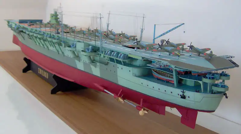 Масштаб 1:280 японский военный авиаперевозчик Zuikaku DIY 3D бумажная карта модель