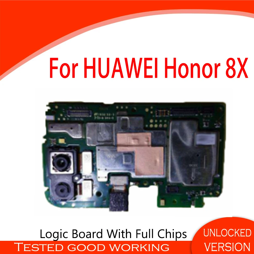 Оригинальный Для Huawei Honor 8X материнская плата L21 64G 128G 4G для honor сменная карта/Панель
