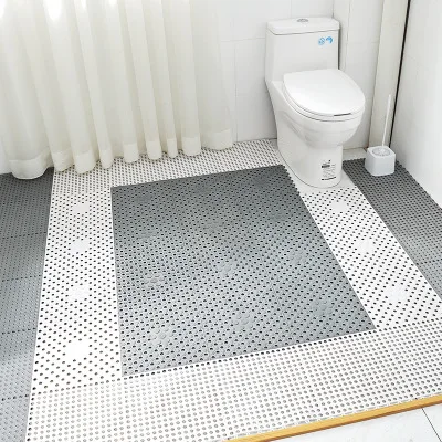 

1Pc 30*30cm Non-slip PVC Floor Mat Kitchen Bathroom Carpet Door Mat Floor Mat Kitchen Bathroom Non-slip Mat DIY Bath Carpet