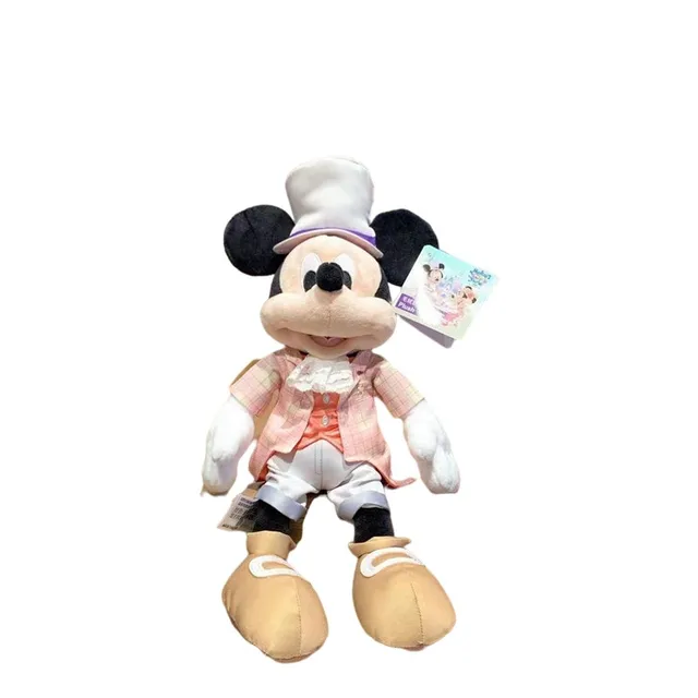 Authentic Shanghai Disney Mickey Mouse Spring Plush Toy Stuffed Dolls 38cm High Quality Christmas Gifts For Children