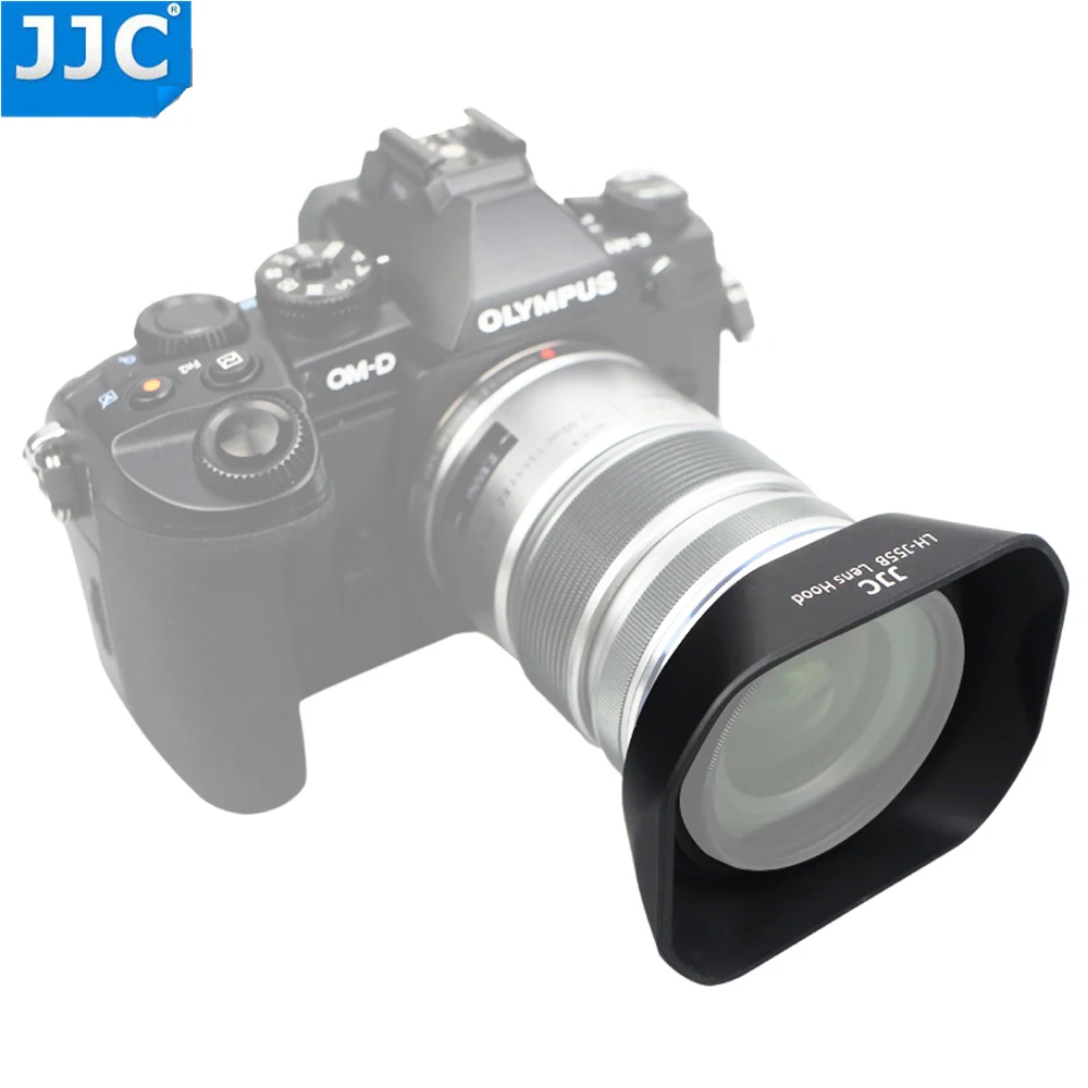 Jjc スクエアレンズフードオリンパス M Zuiko Digital Ed 12 50 ミリメートル 1 3 5 6 3 Ez 交換オリンパス Lh 55b 黒 Lens Hood Square Lens Hoodjjc Lens Hood Aliexpress