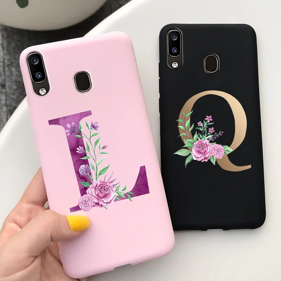 Abc Lettere Copertura Per Samsung A40 Caso Molle Sveglio Del Telefono Del Silicone Per Samsung Galaxy A40 A 40 Galaxy A40 Sm-A405F A405F Paraurti