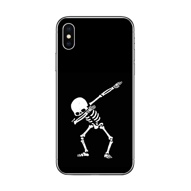 Cicibers Забавный сатанический Череп Мягкий силиконовый чехол для телефона iphone 7 8 6 S